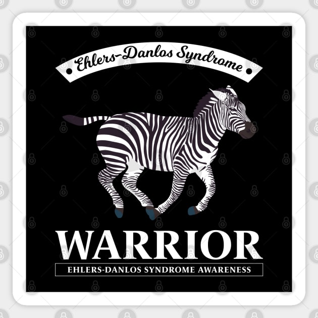 Ehlers Danlos Syndrome Warrior Sticker by Jesabee Designs